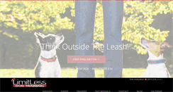 Desktop Screenshot of limitlessdogtraining.com